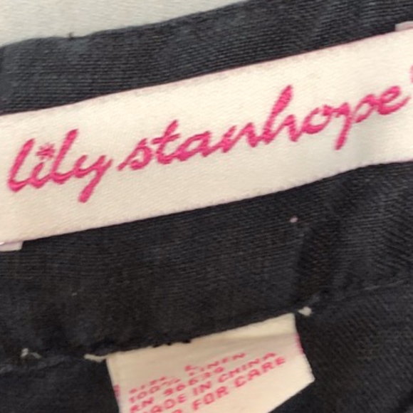 LILY STANHOPE BLACK BLOUSE SIZE Lc - Picture 7 of 8